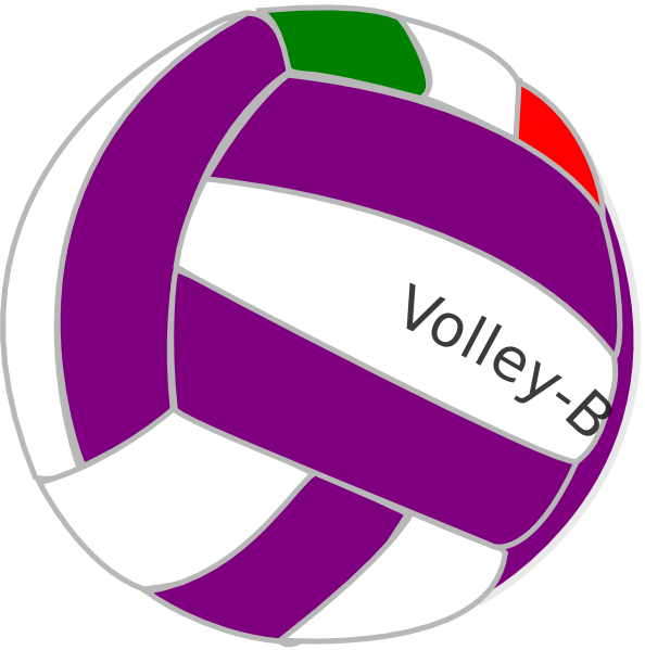 Volleyball Clip Art - Blue Volleyball Clipart - Png Download (594x599), Png Download