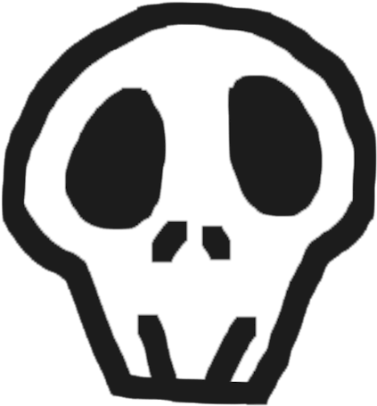 Skull Doodle Png Clipart (600x600), Png Download