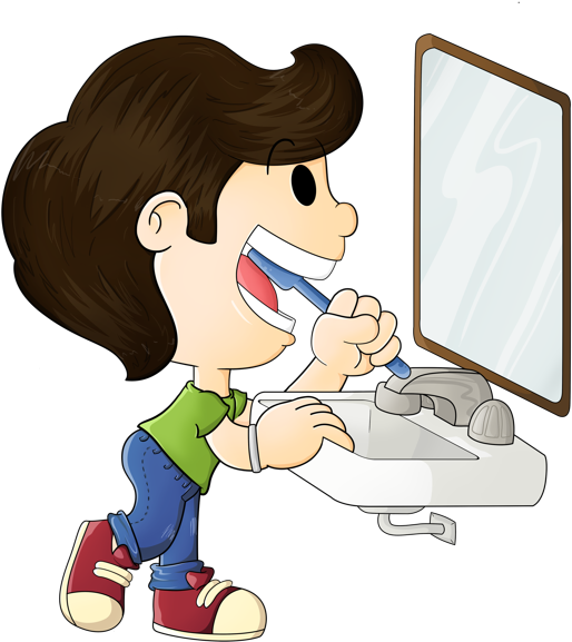 Personal Hygiene Cartoon - Oral Hygiene Clipart - Png Download (600x625), Png Download