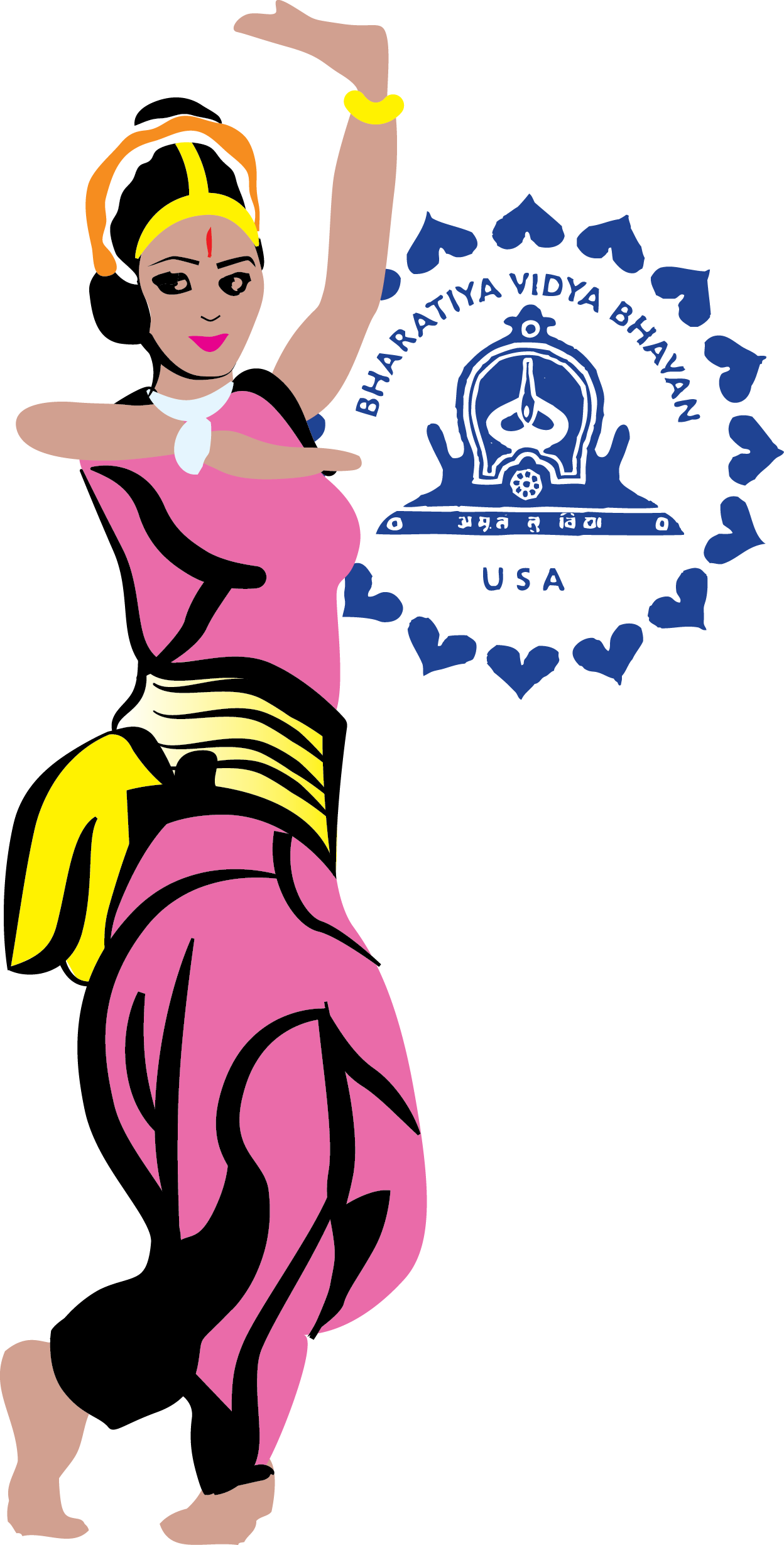 Dance Classes Folk Semi - Indian Dancing Png Clipart (1248x2458), Png Download