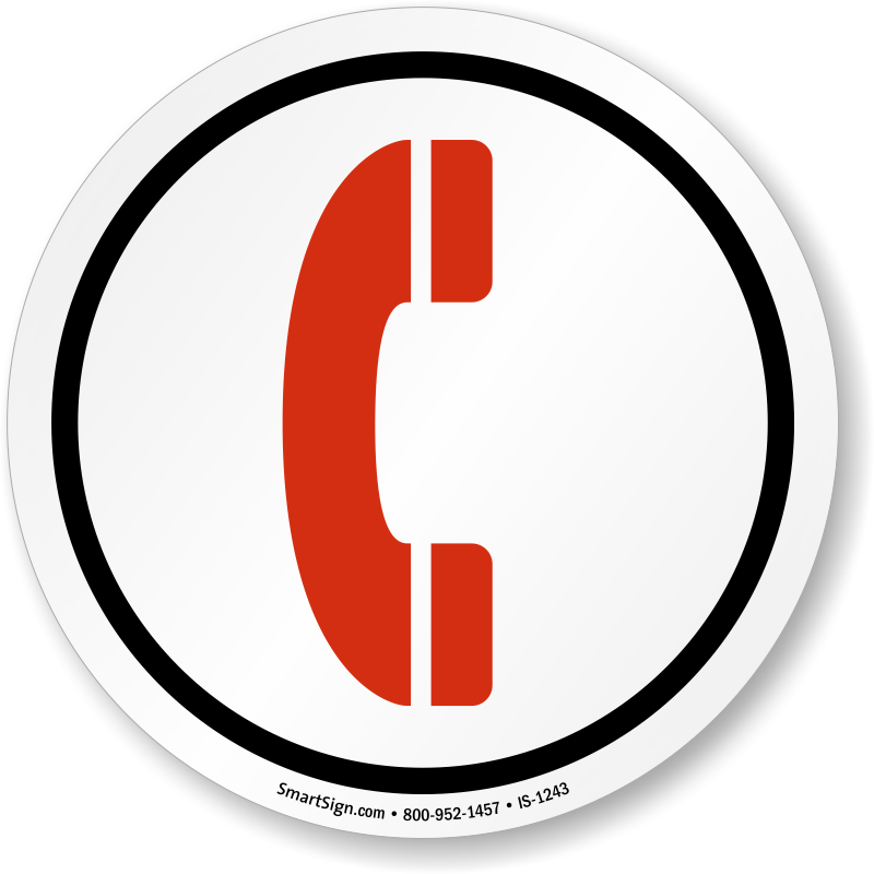 Telephone Symbol Sign, Sku Clipart (800x800), Png Download