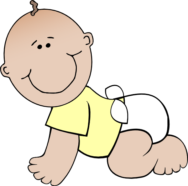 Banner Free Download Babies Clipart Images - Baby With Book Clipart - Png Download (600x595), Png Download