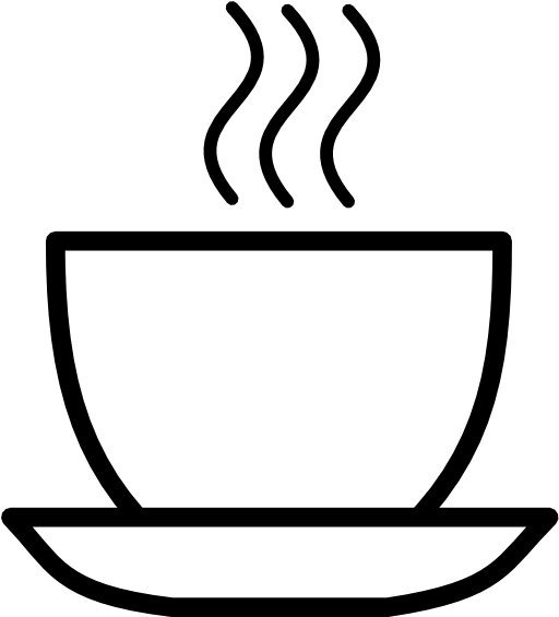 Black And White Coffee Clip Art - Black And White Coffee Cup Clip Art - Png Download (600x564), Png Download