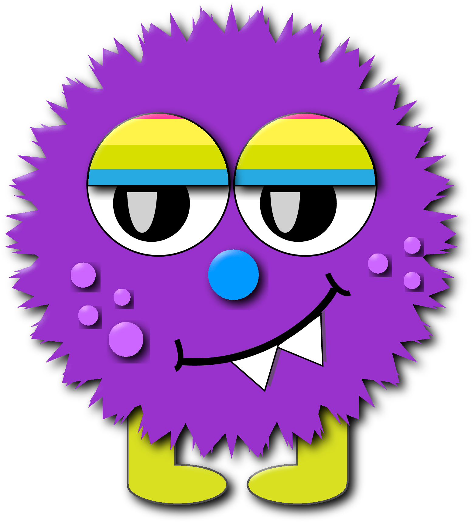 Monster Clip Art Cartoon Free Clipart Images - La Classe Dels Monstres - Png Download (1800x1800), Png Download