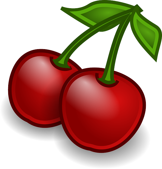 Free Vector Rocket Fruit Cherries Clip Art - Fruit Clip Art - Png Download (570x596), Png Download