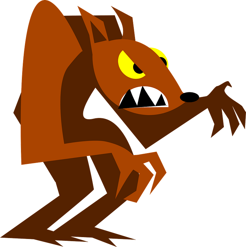 Werewolf In The Middle - Werewolf Clipart - Png Download (718x720), Png Download