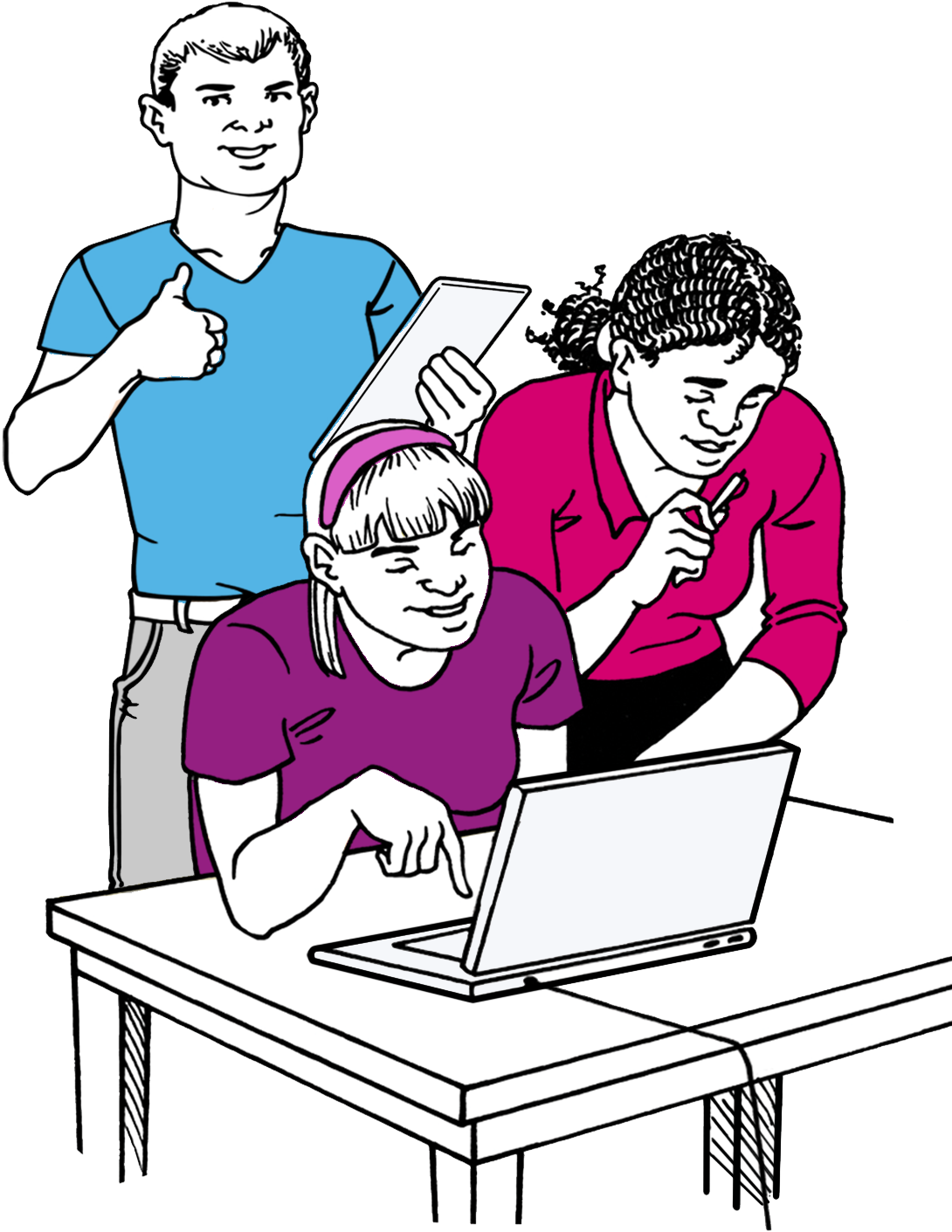 Keeping Safe Online - Learning Disability Clipart (1455x1455), Png Download