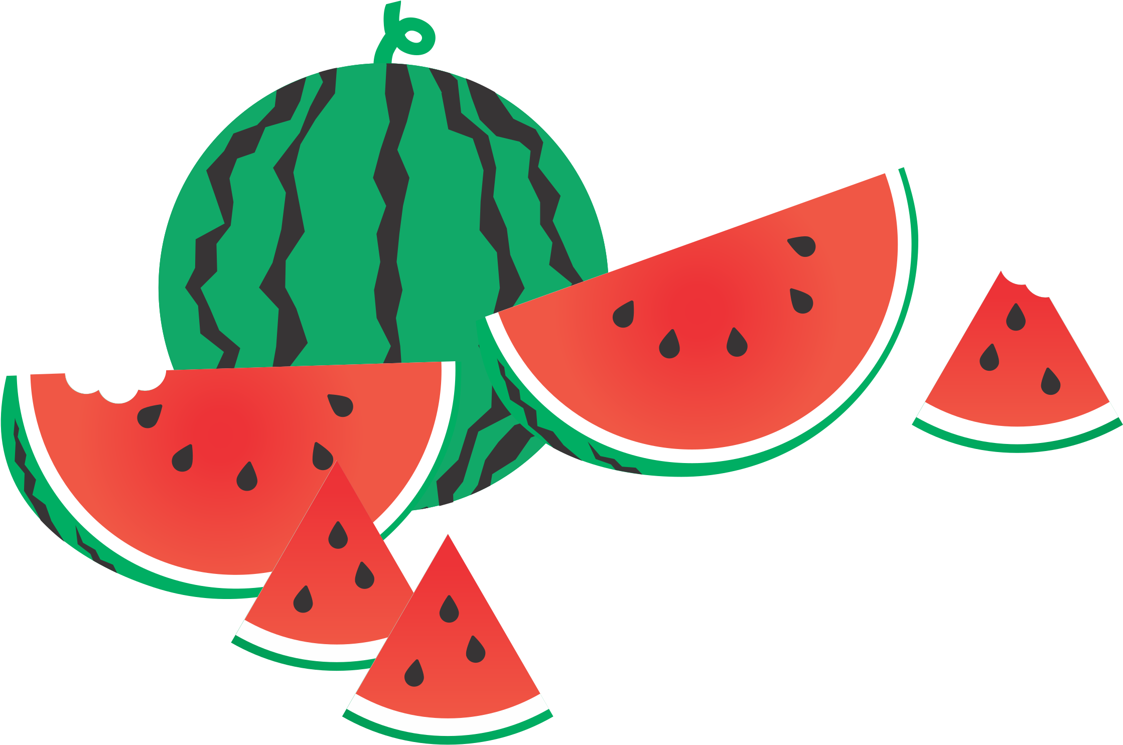 Watermelon Computer Icons Wikimedia Commons Download - 西瓜 Clipart - Png Download (1061x750), Png Download