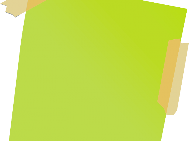 Sticky Note Clipart - Construction Paper - Png Download (640x480), Png Download