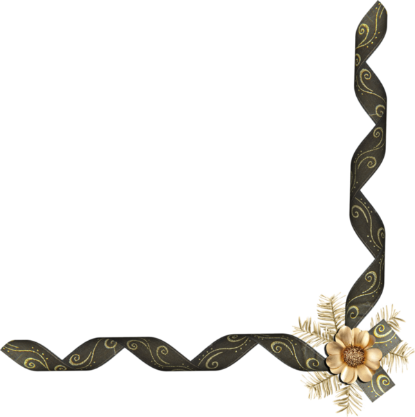 Flower Bar, Boarders And Frames, Coin - Décoration Coin De Page Original Clipart (600x602), Png Download