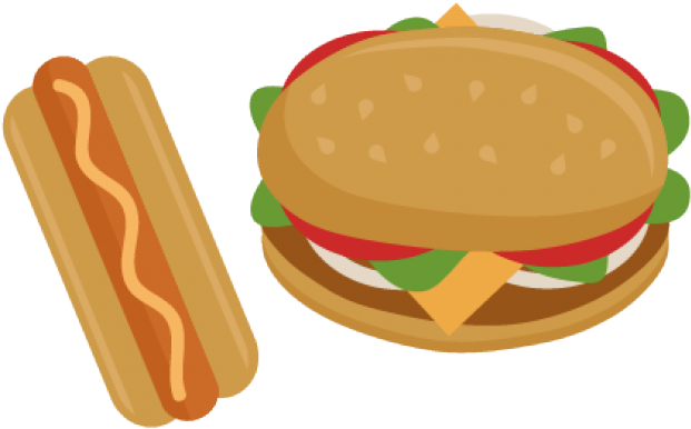 Hamburger Clipart Toastie - Hamburger Hot Dog Clipart - Png Download (640x480), Png Download