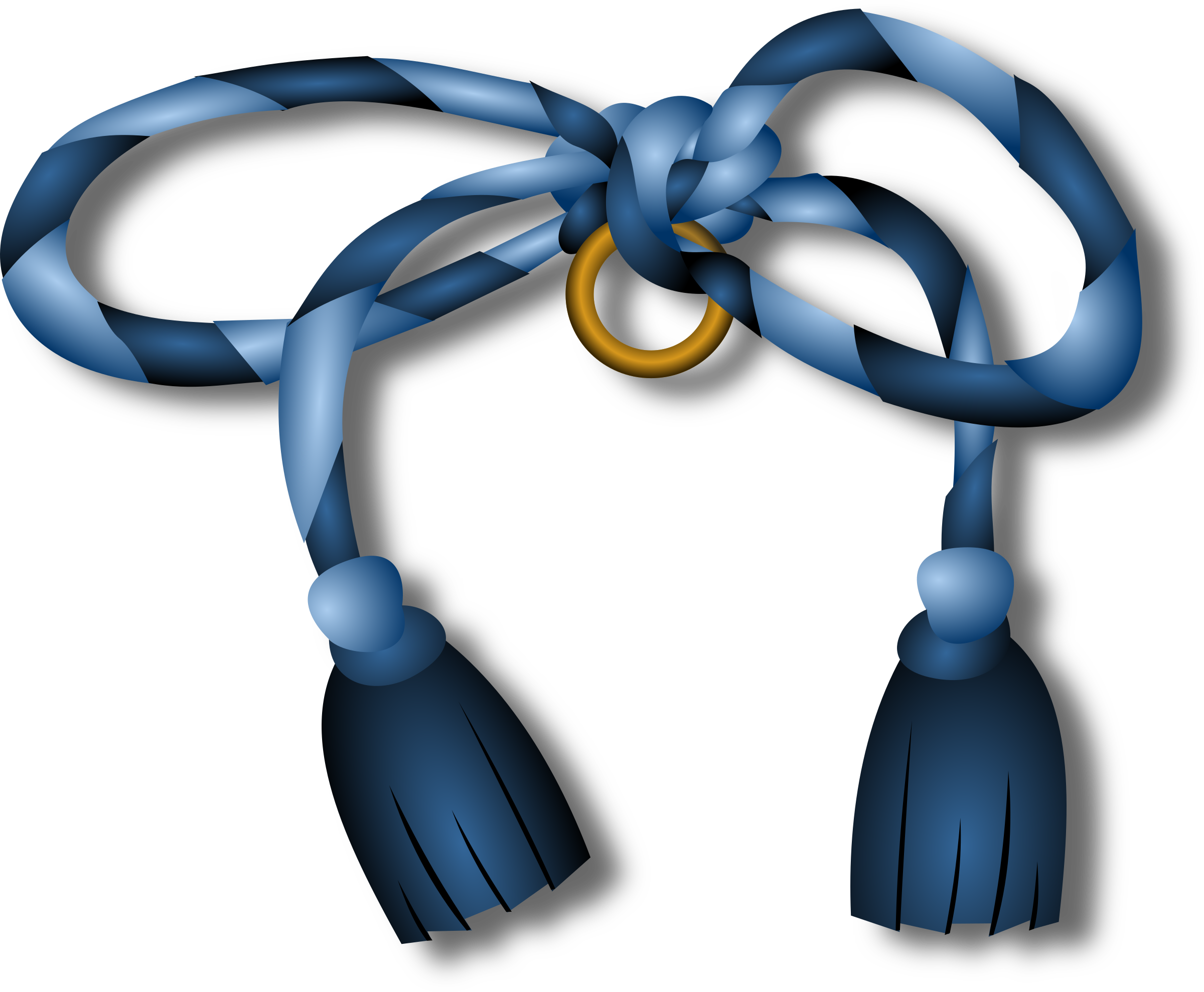 Big Image - Blue Knot Png Clipart (2400x1978), Png Download