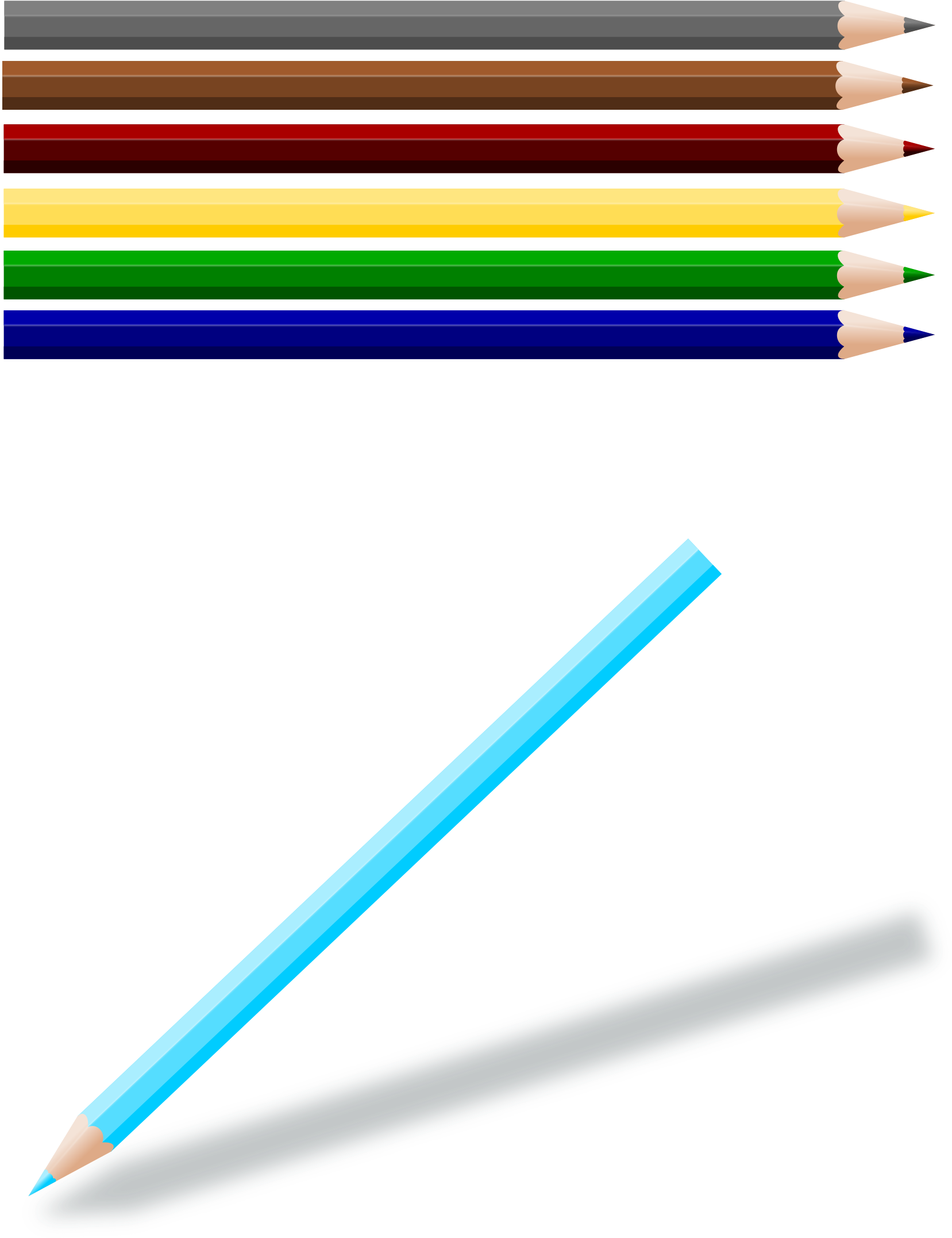 Colored Big Image Png - Colouring Pencils Clip Art Transparent Png (1697x2400), Png Download