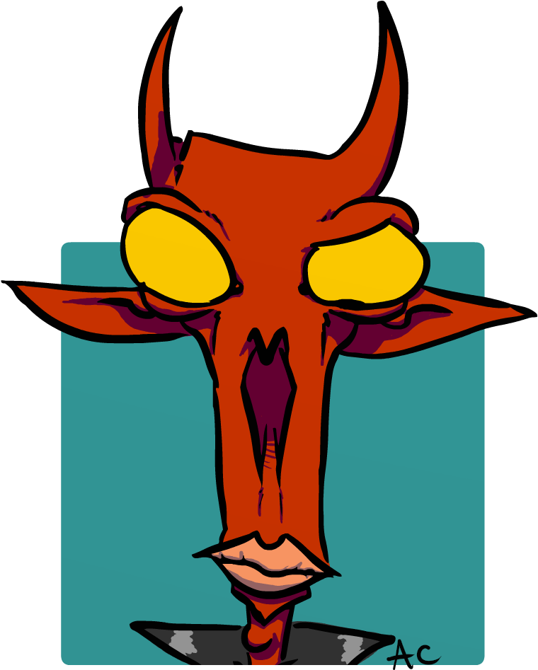 Satan Portrait By Anime Clipart - Png Download (769x951), Png Download