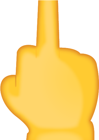 Finger Clipart Middle Finger Emoji - The Finger - Png Download (640x480), Png Download