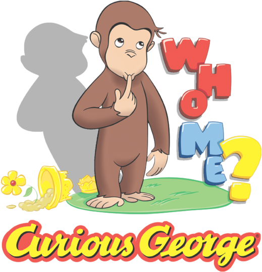 Curious George Who Me Men's Slim Fit T-shirt - Curious George Clipart (538x600), Png Download