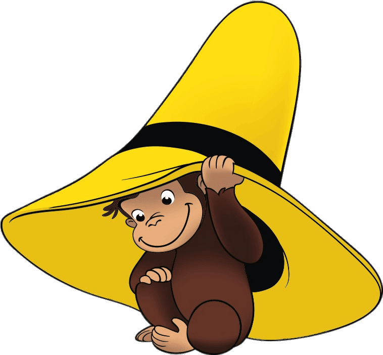 Curious George - Curious George With Yellow Hat Clipart (758x702), Png Download