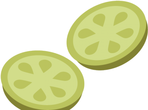 Cucumber Clipart File - Cucumber Slice Clipart Png Transparent Png (640x480), Png Download