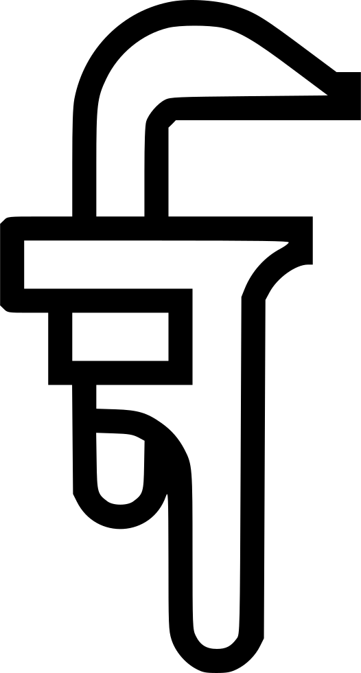 Wrench Pipe Comments - Icon Clipart (526x980), Png Download