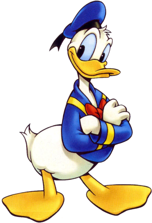Donald Duck Clipart Arm Crossed - Donald Duck - Png Download (500x734), Png Download