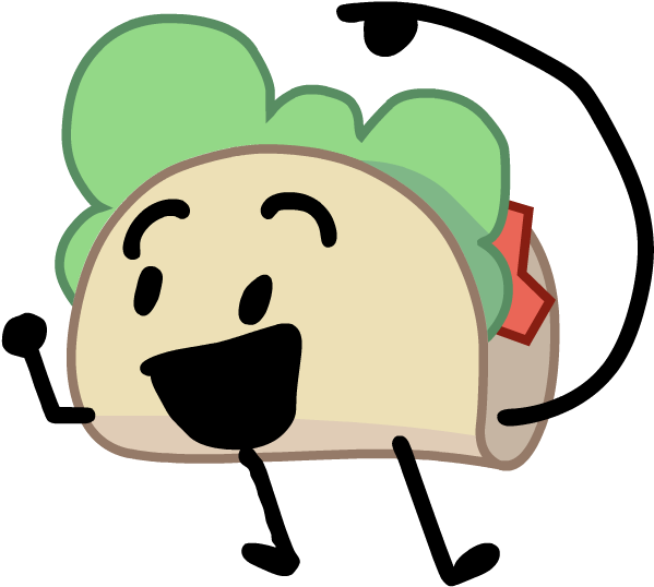 Image Taco Thats Right Png Battle For - Battle For Dream Island Taco Clipart (613x549), Png Download