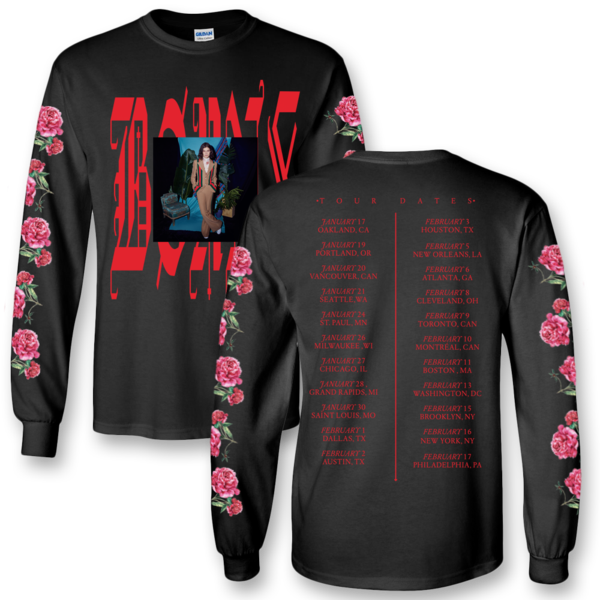 Official B - Long Sleeve Tour T Shirts Clipart (600x600), Png Download