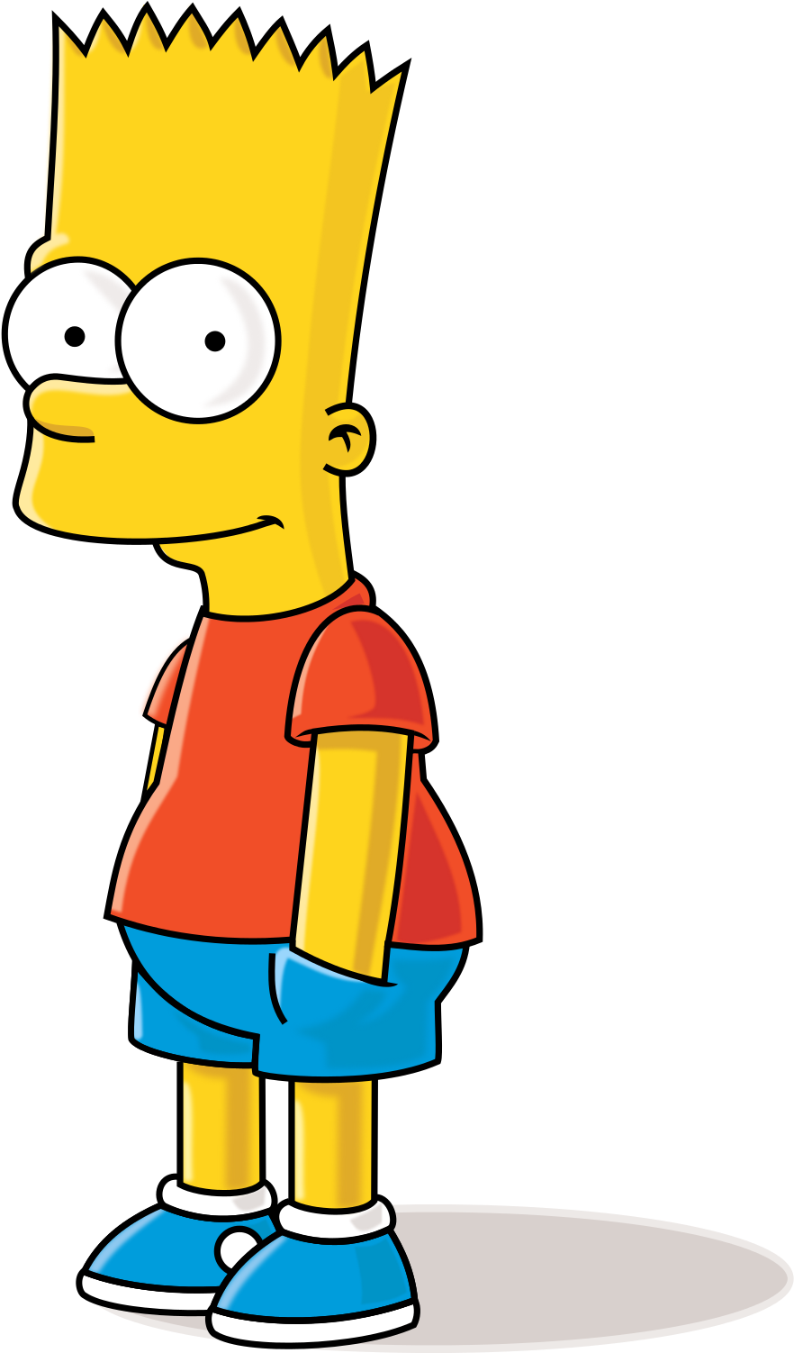 Eat My Shorts - Bart Simpson Png Clipart (870x1299), Png Download