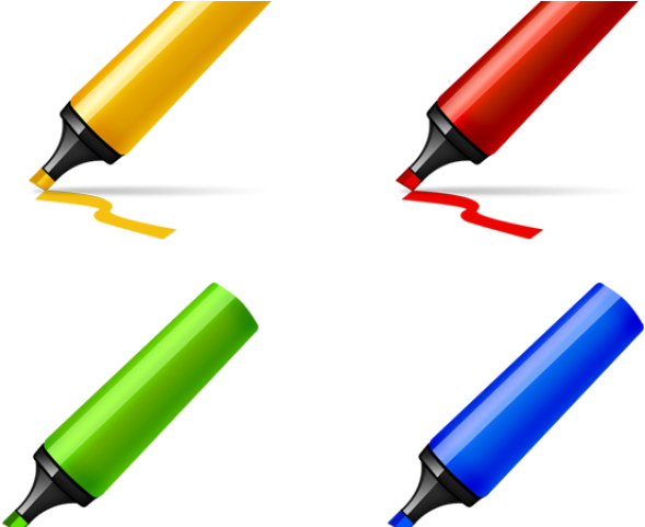 Pen Clipart Marker Pen - Highlighter Pen Graphic Transparent - Png Download (640x480), Png Download