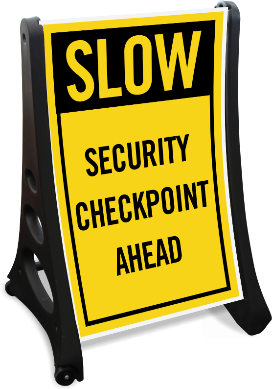 Security Checkpoint Signs - Kiss And Drop Off Clipart (800x800), Png Download