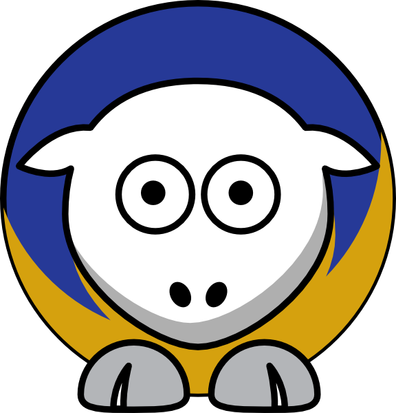 Sheep - College Football Clipart (576x600), Png Download
