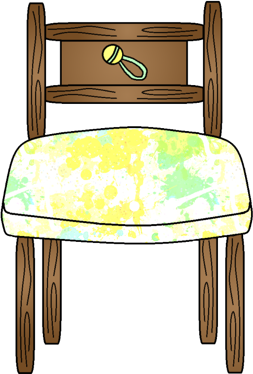 Clipart Chair Baby Bear - Three Bears Chairs Clipart - Png Download (530x776), Png Download