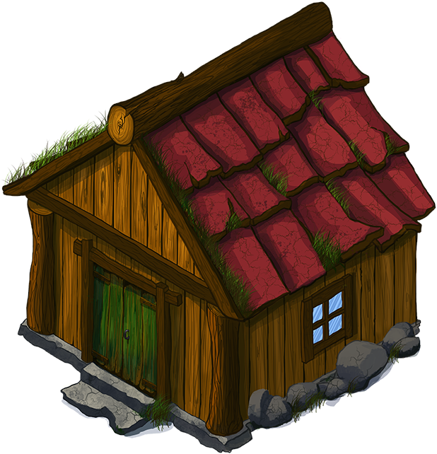 Cottage Clipart Simple House - House 2d - Png Download (729x666), Png Download