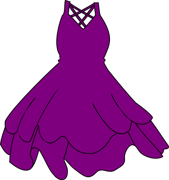 Black Dress Clip Art - Png Download (558x595), Png Download