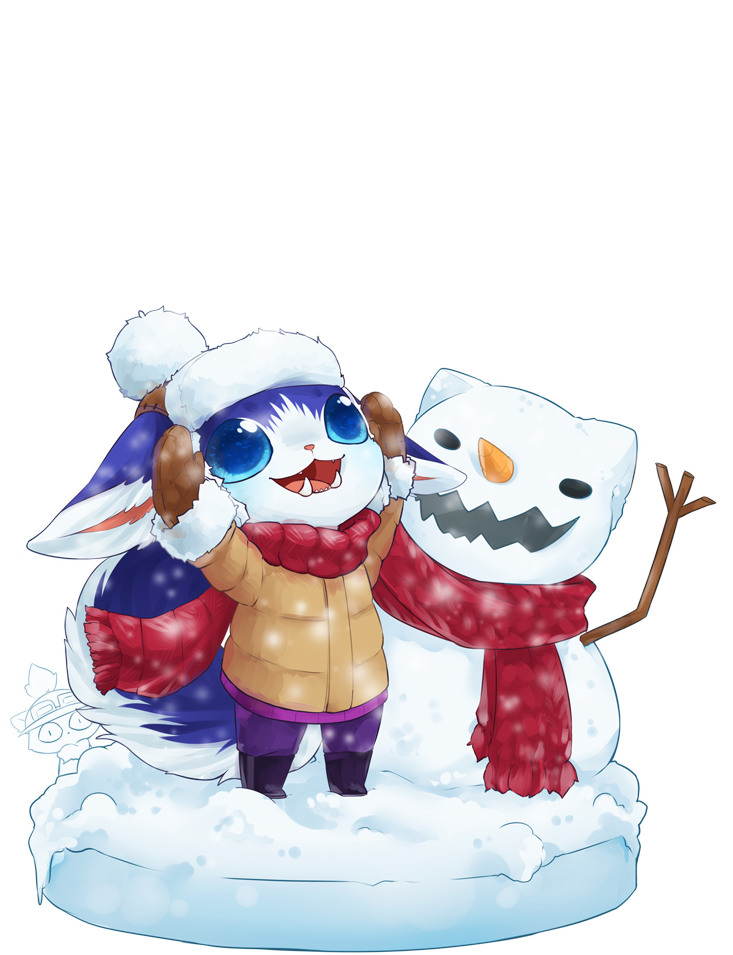 Snow Day Gnar Cute Clipart (733x955), Png Download