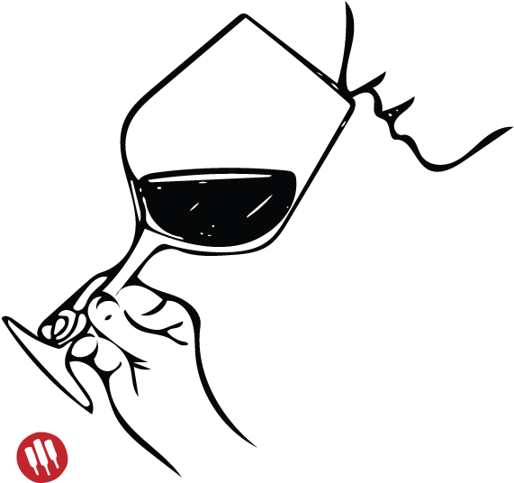 9 Wine Etiquette Habits To Know - Smell Wine Drawing Clipart (600x600), Png Download