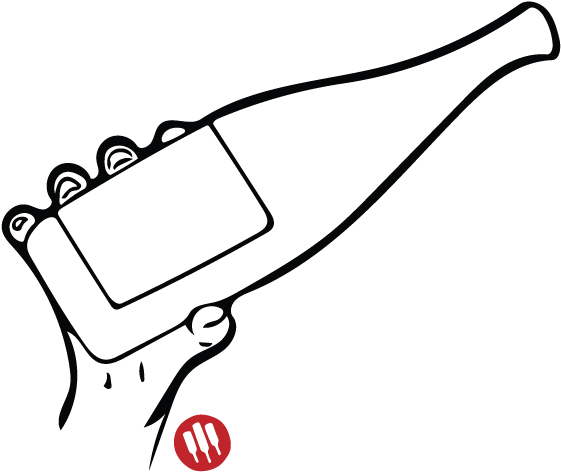 Hold A Bottle Of Wine Clipart (600x600), Png Download