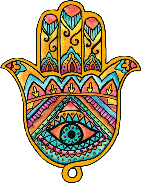 G Drawing Zentangle - Mano De Fatima Png Clipart (500x637), Png Download