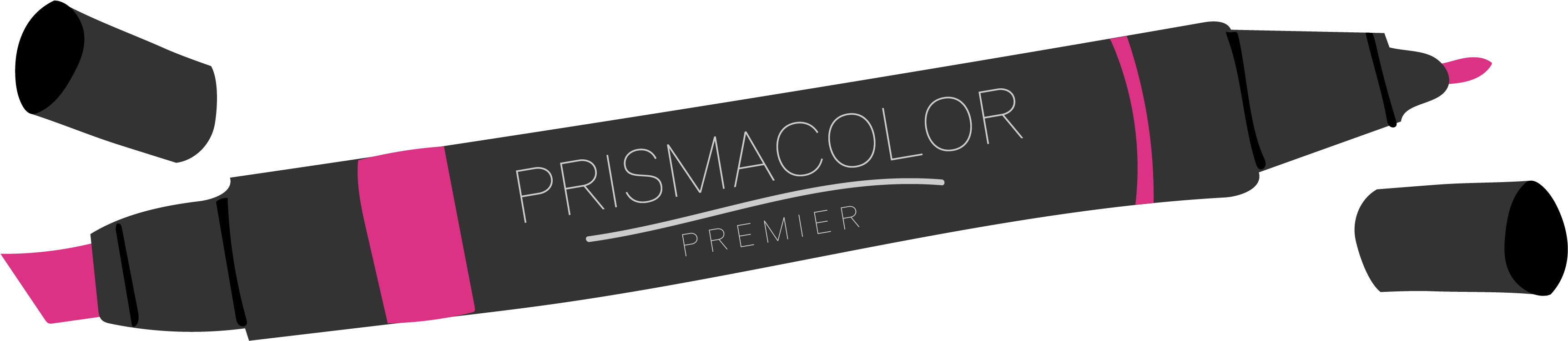 Markers Clipart Sharpie Marker - Prismacolor Marker Png Transparent Png (3705x825), Png Download