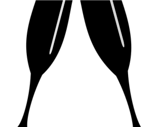 Toast Clipart Toasting Flute - Silhouette - Png Download (640x480), Png Download