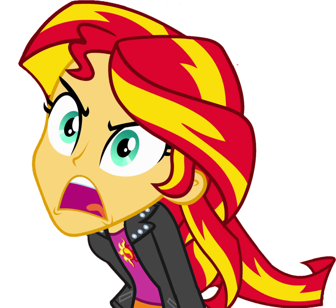 Absurd Res Angry Artist Ytpinkiepie Equestria - My Little Pony Equestria Girls Sunset Shimmer 2014 Clipart (1117x1024), Png Download