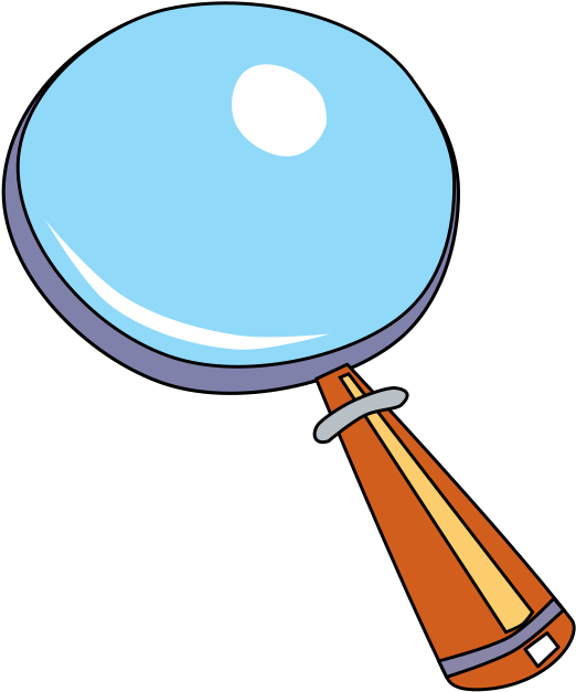 Clipart Of Glass, Magnifying Glass The And Magnifying - Glass - Png Download (627x697), Png Download