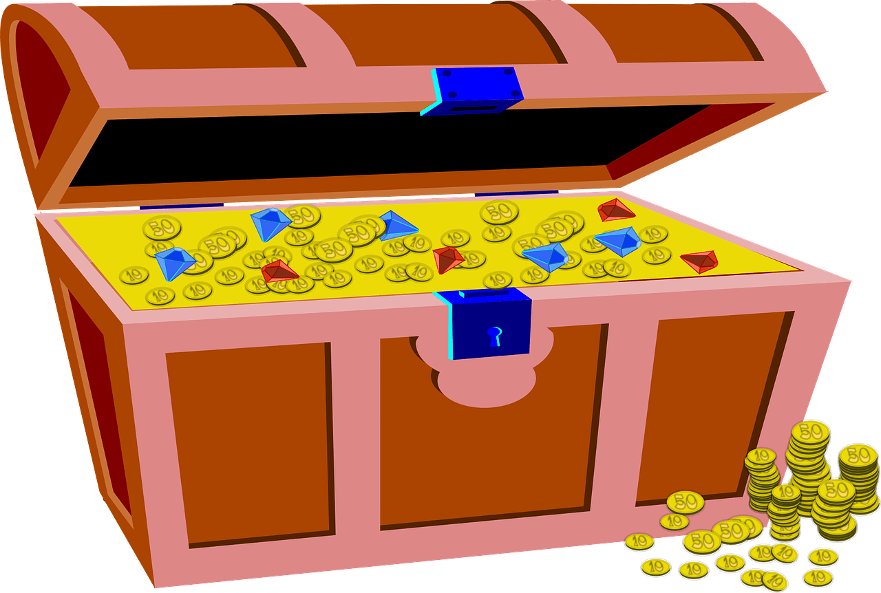 Treasure Chest Clip Art - Png Download (1280x862), Png Download