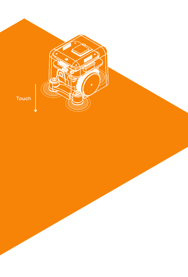 By Touching The Screen With 3 Legs, Tabo Can Inform Clipart (640x943), Png Download