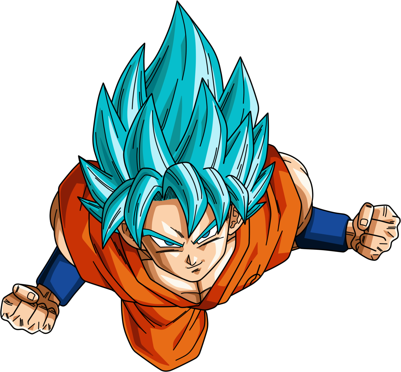 Songoku Super Saiyan God Clipart (1280x1186), Png Download