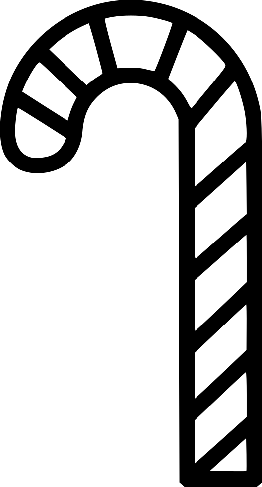 Candy Cane Comments - Icon Clipart (528x980), Png Download
