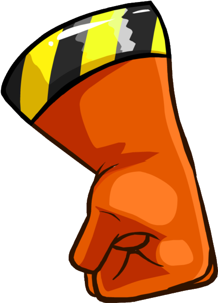 Club Penguin Yenilikleri - Construction Gloves Cartoon Clipart (527x606), Png Download