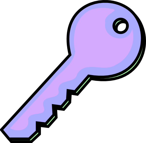 Purple Key Clipart - Png Download (600x590), Png Download