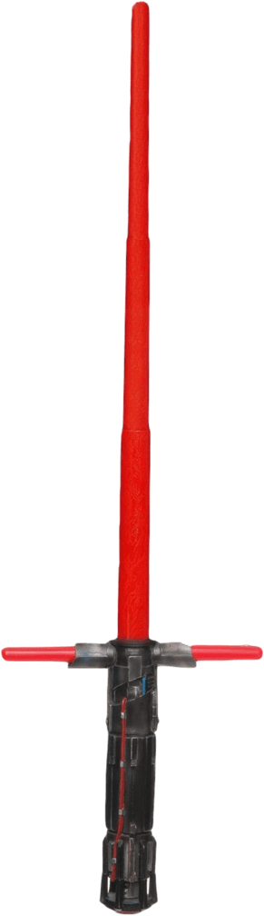 At The Movies - Kylo Ren Star Wars The Force Awakens Lightsaber Clipart (635x1024), Png Download