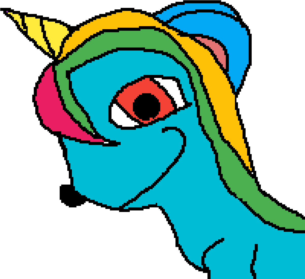 Evil Puppy Unicorn - Cartoon Clipart (1200x1200), Png Download