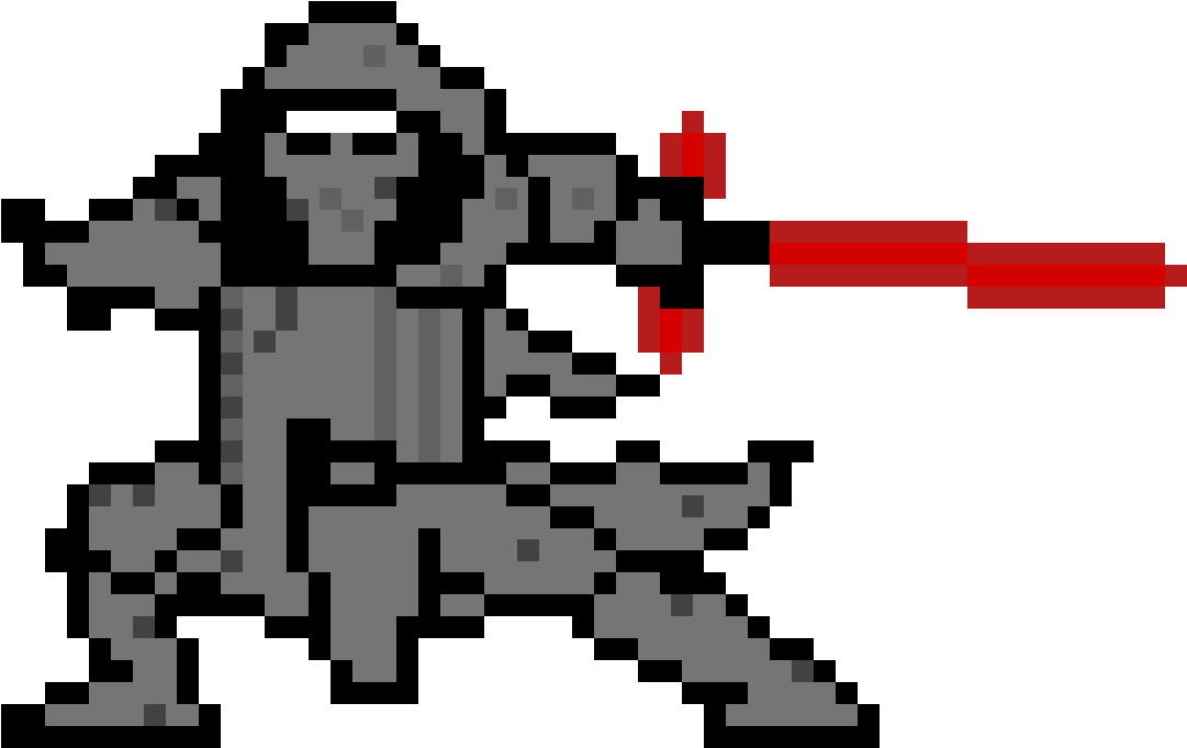 Kylo Ren - Pixel Art Clipart (1160x780), Png Download